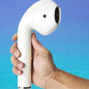 White Wireless Earbud Speaker